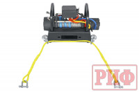 Лебёдка переносная РИФ 8000SR c площадкой на тросах и проводами (синтетический трос)