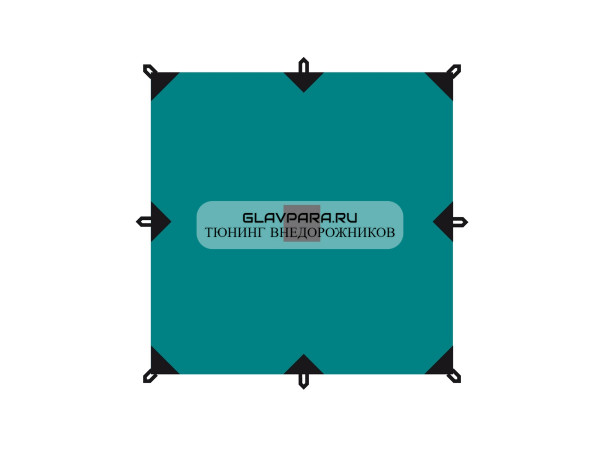 Тент BTrace 4x6, зеленый