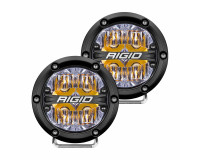 Светодиодные фары водительского света RIGID 360 Series 4″ с янтарной подсветкой