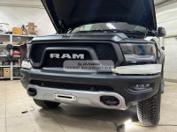 Площадка РИФ под лебёдку в штатный бампер Dodge Ram 1500 Rebel 2019+ (бензин)