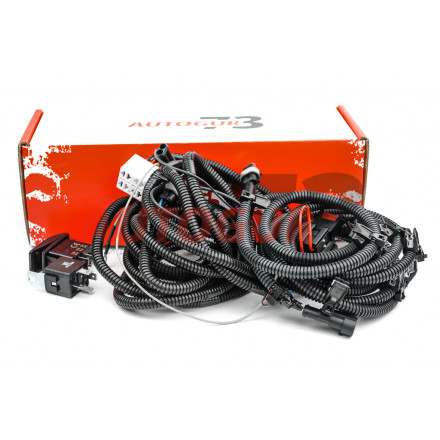 Жгут проводов (комплект подключения) электроблокировки EATON на УАЗ, ГАЗ без автоотключения (а/м с механическим спидометром)