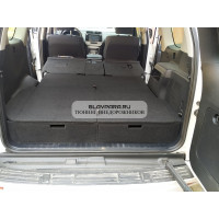 Органайзер в багажник для Toyota Land Cruiser Prado 150 с 2018 г.(2 выдв.ящика+спальник) рестайл