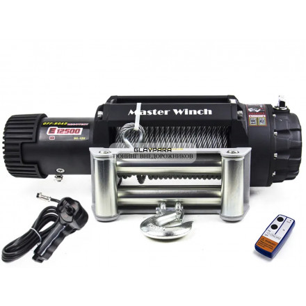 Лебедка электрическая автомобильная Master Winch E12500 12V 5670 кг со стальным тросом IP68