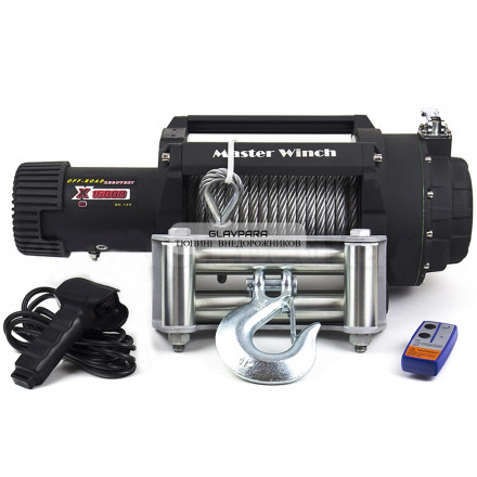 Лебедка электрическая автомобильная Master Winch X16800 24V 7640 кг со стальным тросом IP68