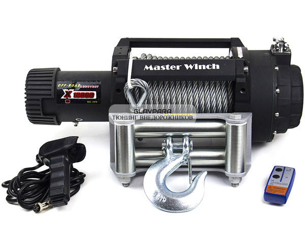 Лебедка электрическая автомобильная Master Winch X18000 24V 8182 кг со стальным тросом IP68