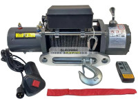 Лебедка электрическая 12V Electric Winch 12000lbs / 5443 кг IP66 синтетический трос 8х18