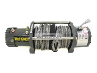 Лебедка электрическая 12V Electric Winch BOSSLAND 12000lbs / 5443 кг синтетический трос 10х22