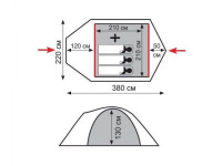 Палатка Tramp Lite Camp 3, зеленый