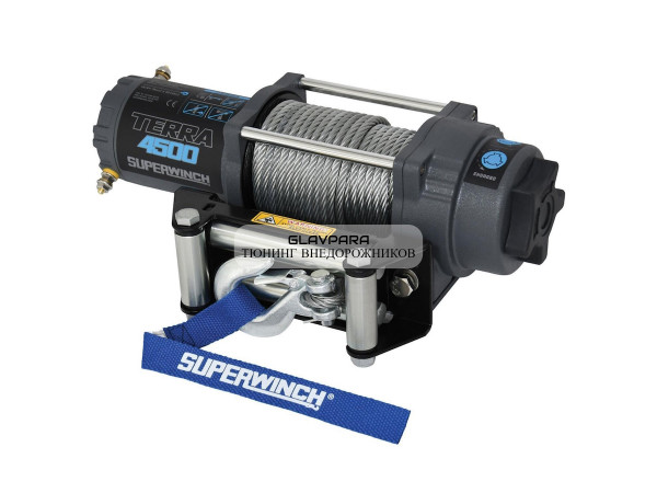 Лебедка электрическая Superwinch 12V Terra 4500 Gen 2  2041 кг стальной трос