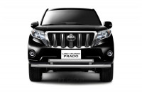 Защита переднего бампера двойная ⌀63/63мм (НПС) Toyota LAND CRUISER PRADO 150 2013-2016