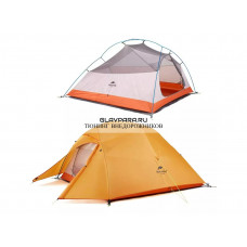 Палатка Naturehike Cloud Up 2-местная, алюминиевый каркас, оранжевый