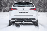 Фаркоп PT GROUP для Lexus NX с 2014 - съемный квадрат, нагрузки: 1500/80 кг (без электрики в комплекте)