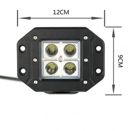 Фара светодиодная встраиваемая CH039 16W 4 диода по 4W Фара светодиодная встраиваемая CH039 16W 4 диода по 4W